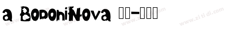 a BodoniNova 普通字体转换